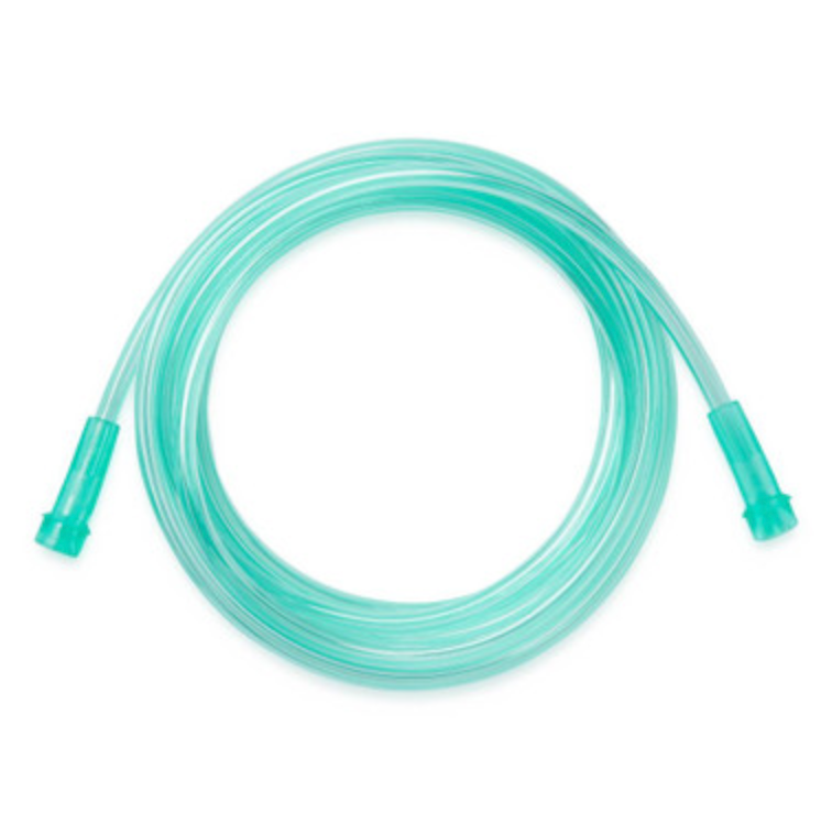 Green Oxygen Tubing with Standard Connector