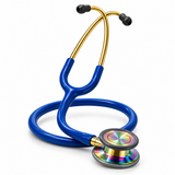 3M Littmann Classic III Stethoscope – Blue Tubing, Gold Binaurals & Rainbow Chestpiece